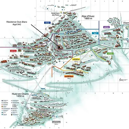 942-particulier-residence L'ours Blanc-alpe D'huez-centre Station אלפה ד'הואז